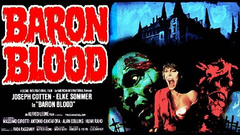 BARON BLOOD 1972 Young Man Awakens a Murderous & Sadistic Dead Relative FULL MOVIE HD & W/S