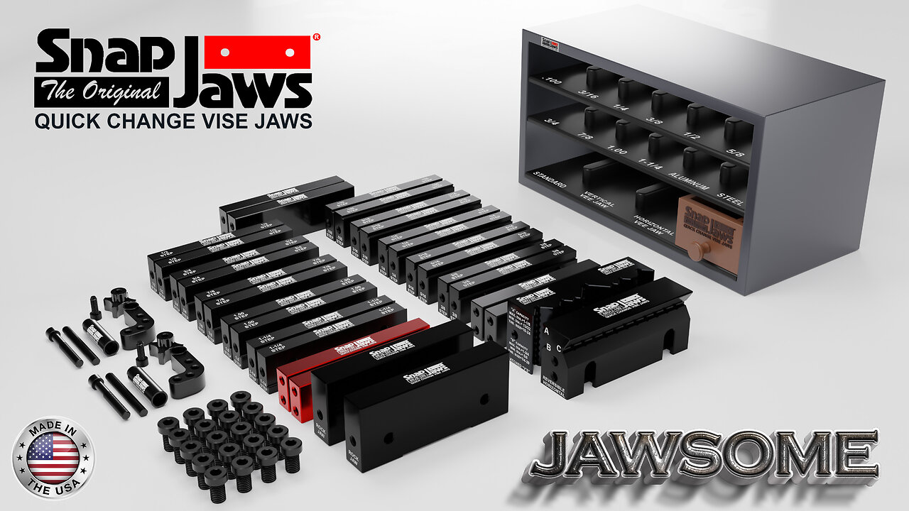 The Jawsome Package Deal 🛠️ Snap Jaws Quick-Change Vise Jaws | Part# 6JAWSOME