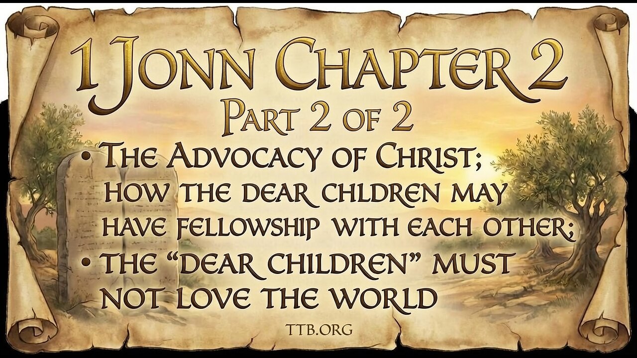 1 John Chapter 2 (2 of 2) (Bible Study)