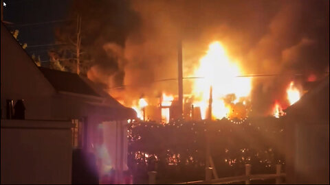 Mutual Aid Working Train Fire