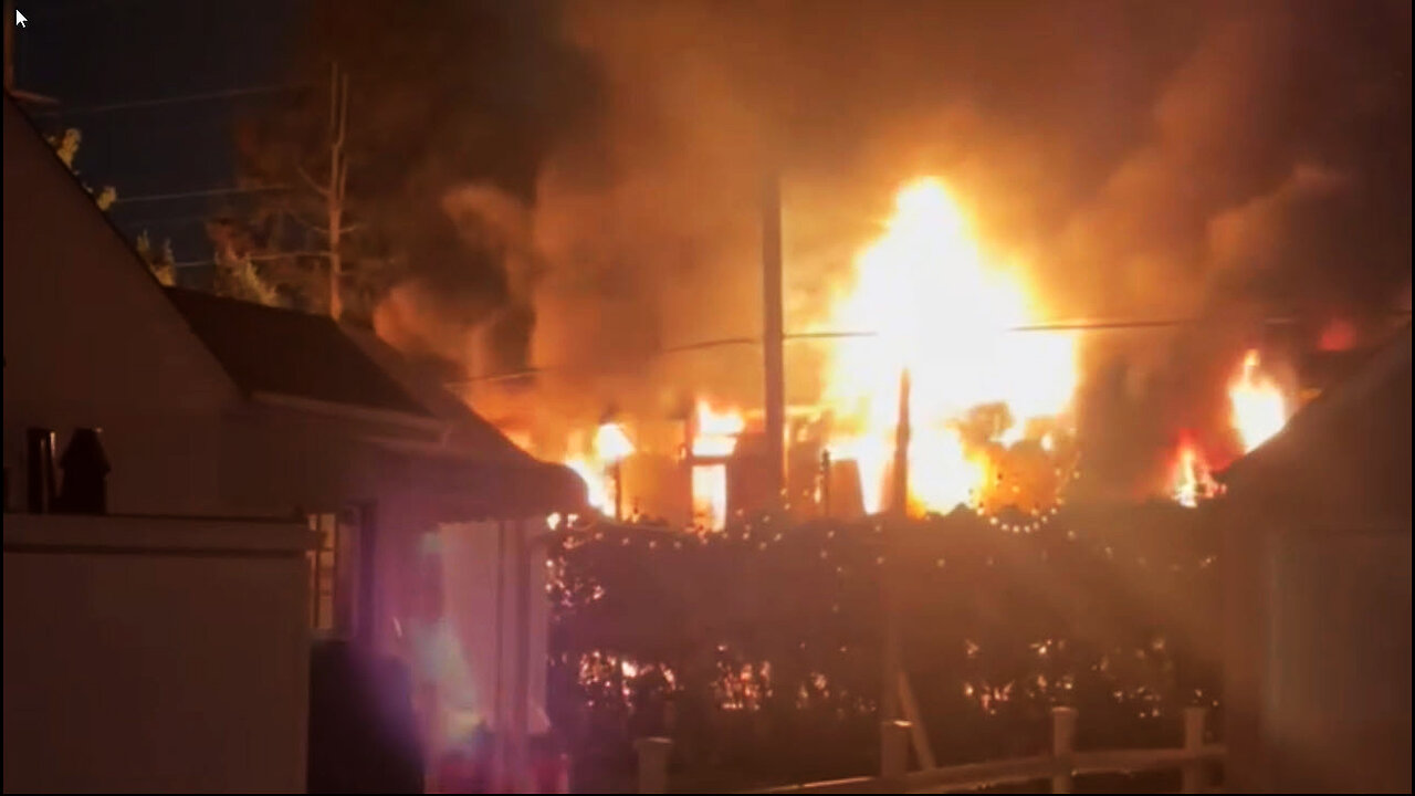 Mutual Aid Working Train Fire