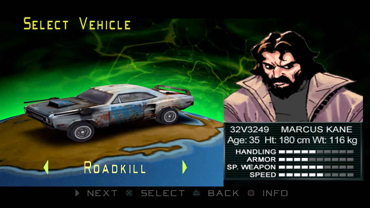 Twisted Metal - Head On - Roadkill (Marcus Kane) Playthrough - Route B