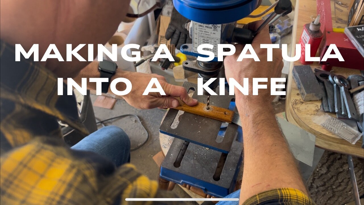 Making a knife from a spatula