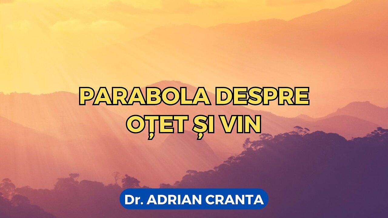 Parabola despre oțet și vin