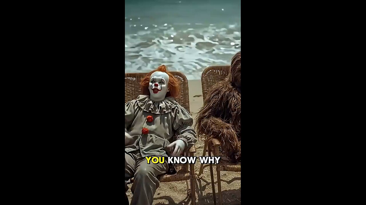 Bigfoot and clown