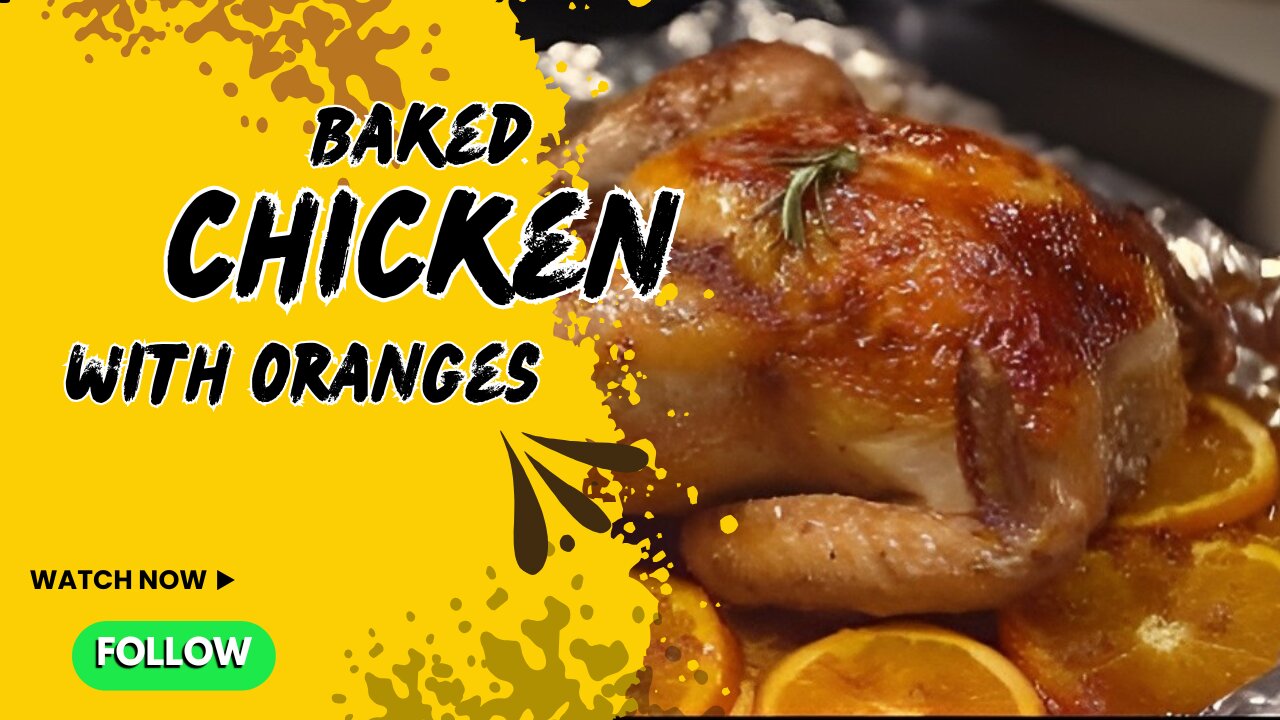 Baked chicken with oranges! - A flavorful Chicken Dinner Recipe 👌🍗