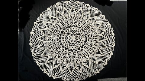 #A-103)-(ep.2/9)-Pineapple Crochet Table Center