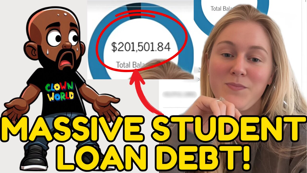 Woman has OVER $200K IN STUDENT LOAN DEBT! She is COOKED!