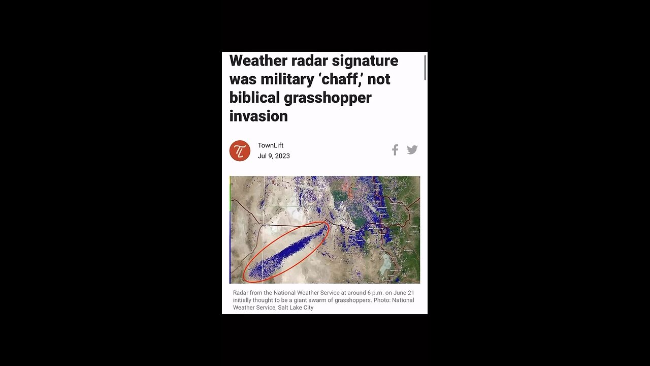 The military throws aluminum into the atmosphere…