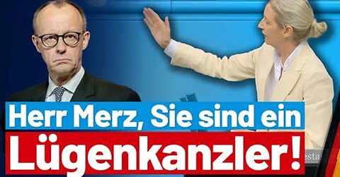 Alice Weidel (AfD) konfrontiert Blackrock Merz mit seinen gebrochenen Wahlversprechen❗️😂