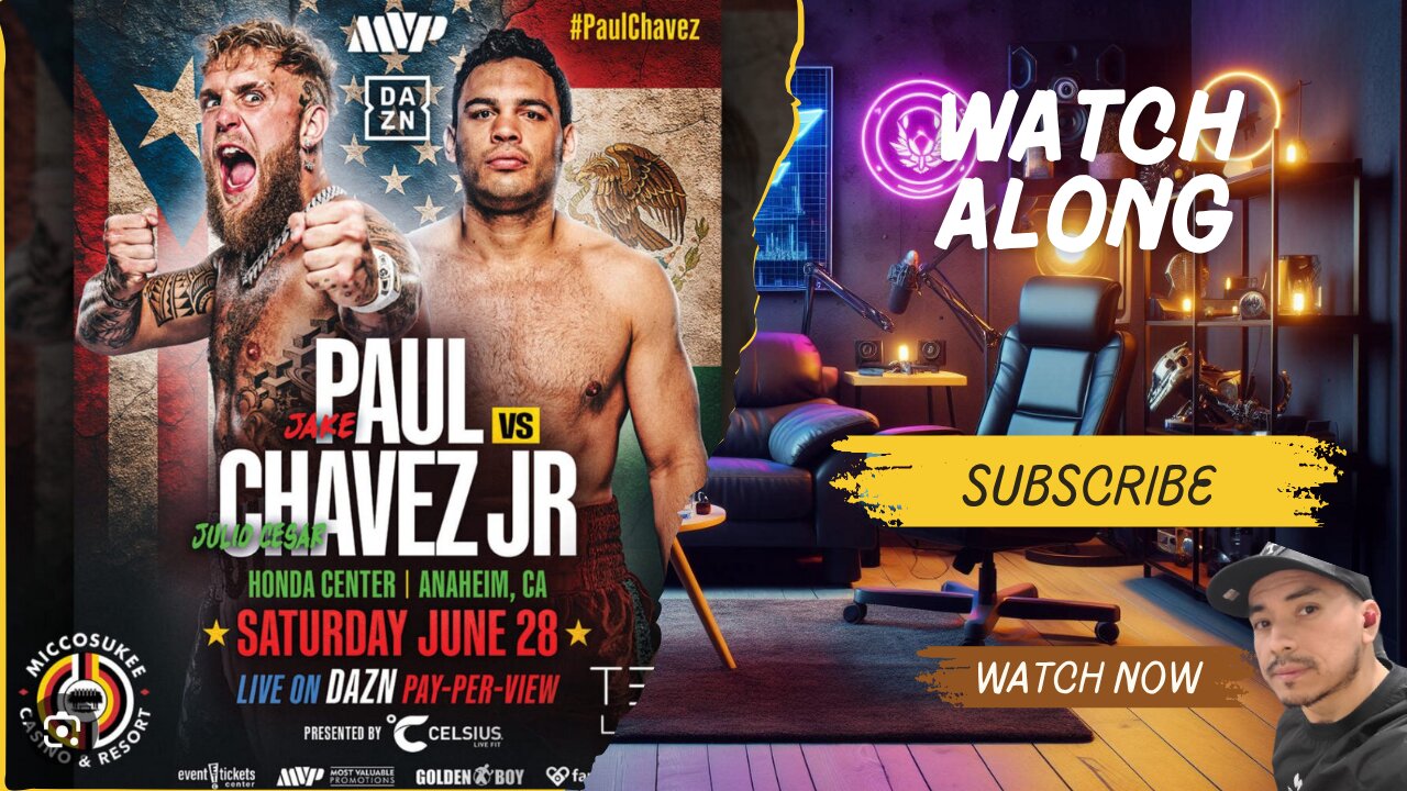 Jake Paul Vs Chavez JR Commentary UFC 317 Main Event Watch along