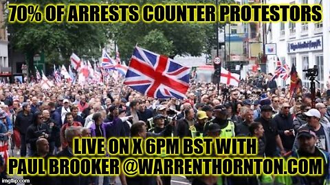 70% OF ARRESTS COUNTER PROTESTORS WITH WARREN THORNTON