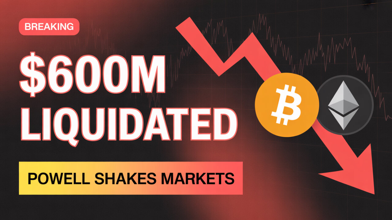 BREAKING $600M Crypto Liquidation | Powell Fed Decision Crashes Bitcoin Markets