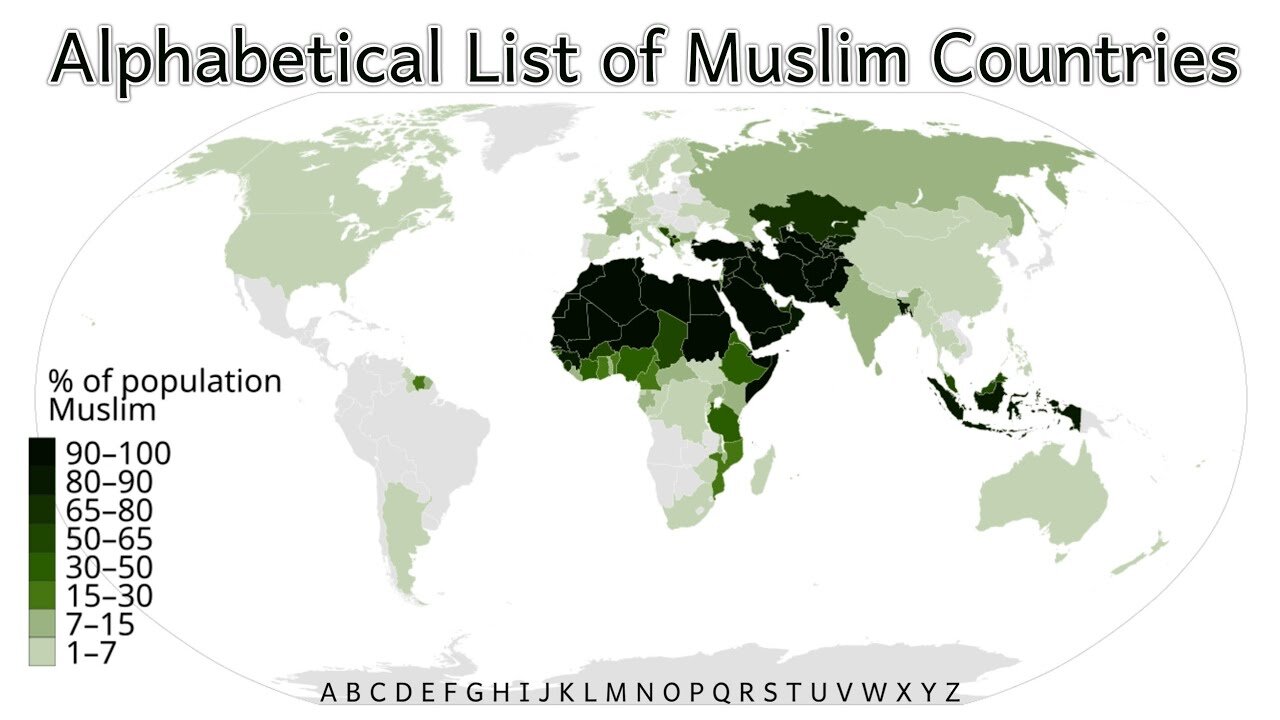 Muslim Countries in the World | Alphabetical Order