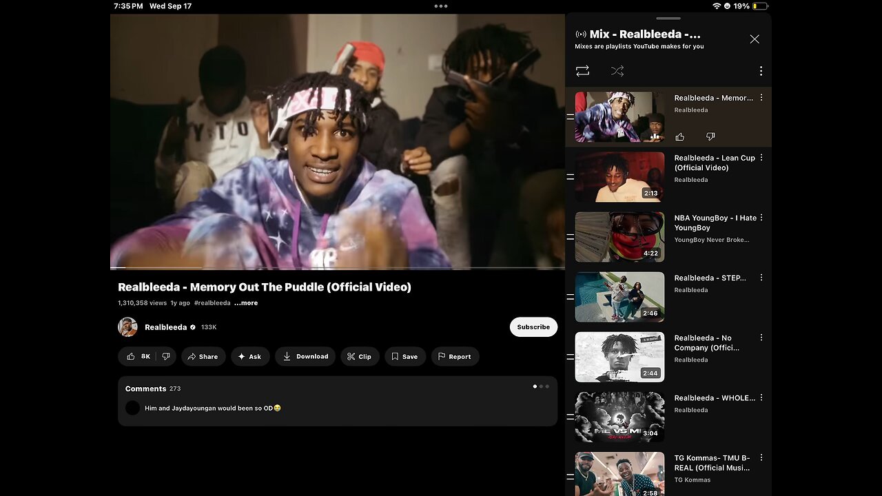 Memory out the puddle