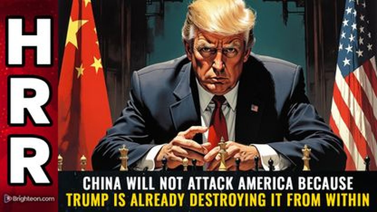 China will not attack America because Trump is already destroying it from within