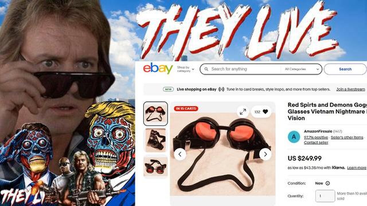 ⚠️EBAY ITEM OF THE WEEK! - THEY LIVE DYCENIAN GLASS ZOBIE GOGGLES ARE REAL! - LOOK! - LINKS! 👀