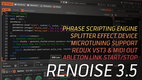 Renoise 3.5 - Feature Showcase