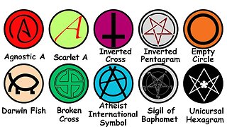 Ogni SIMBOLO CONTRO DIO spiegato DOCUMENTARIO il paganesimo moderno,comprende una vasta serie di cults,sette e nuovi movimenti religiosi detti NRM e cult UFO,apocalittici che esistono da decenni