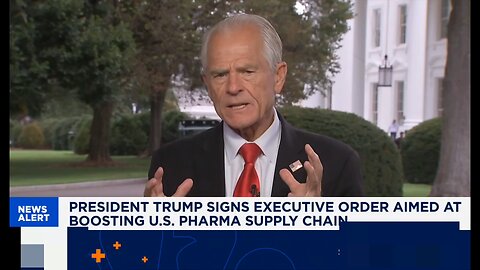 BREAKING: Trump advisor Peter Navarro says that the "Majority of tariffs will target generic Meds