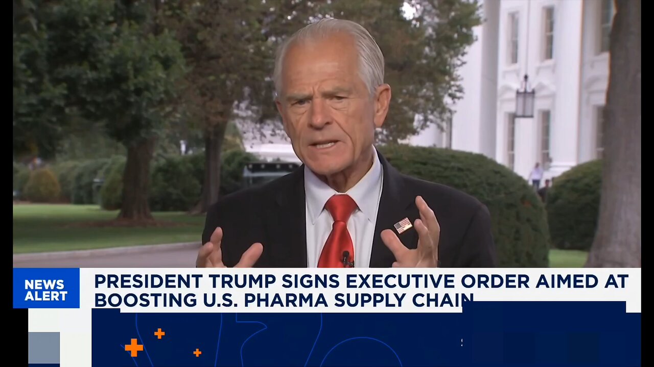 BREAKING: Trump advisor Peter Navarro says that the "Majority of tariffs will target generic Meds