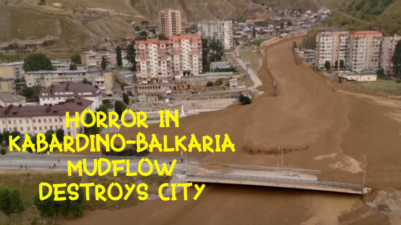 A huge mudflow occurred in Tyrnyauz, Kabardino-Balkaria.