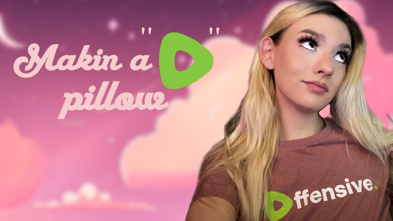 Makin' a Rumble Shaped Pillow 💚✨ (part 2)