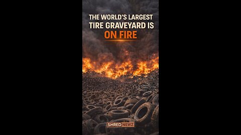 🚨 THE WORLD’S LARGEST TIRE GRAVEYARD IS ON FIRE — BUT WE’RE BLAMING COWS?