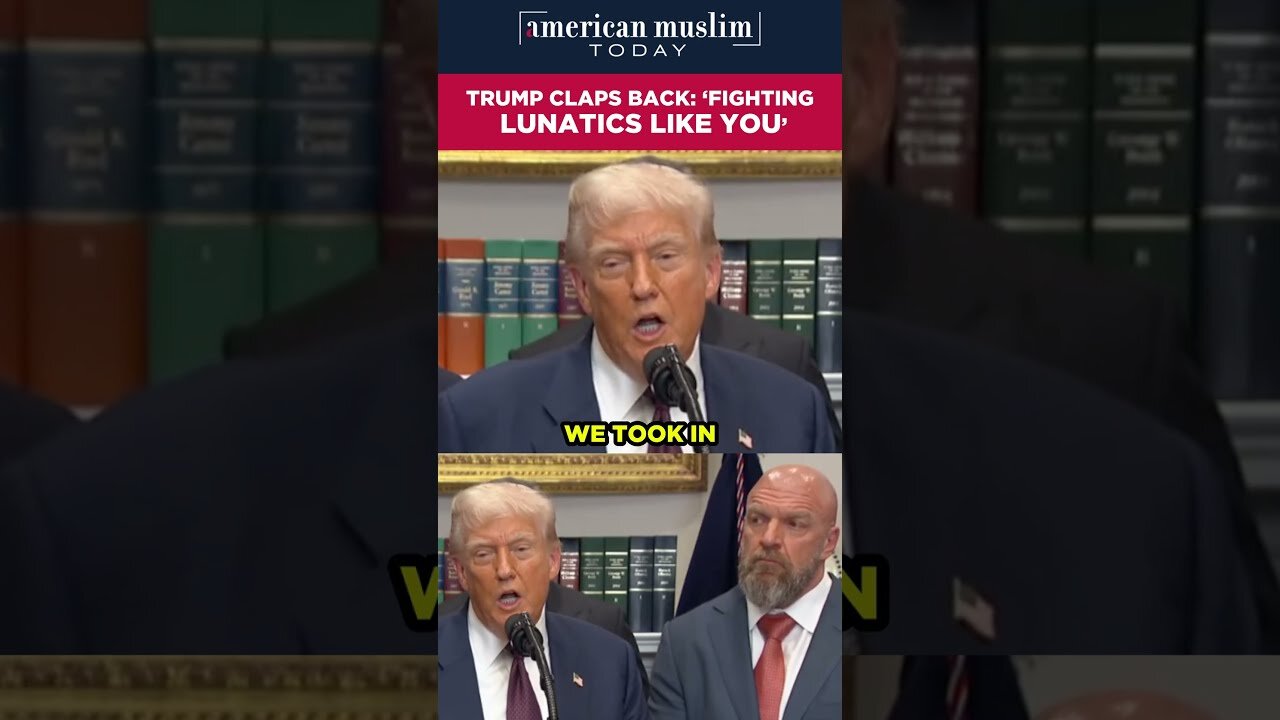 Trump claps back - Fighting lunatics like you.