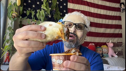 Granny Goatee dips Taco Bell's NEW Avocado Ranch Crispy Chicken Tacos into Tommy's Chili!