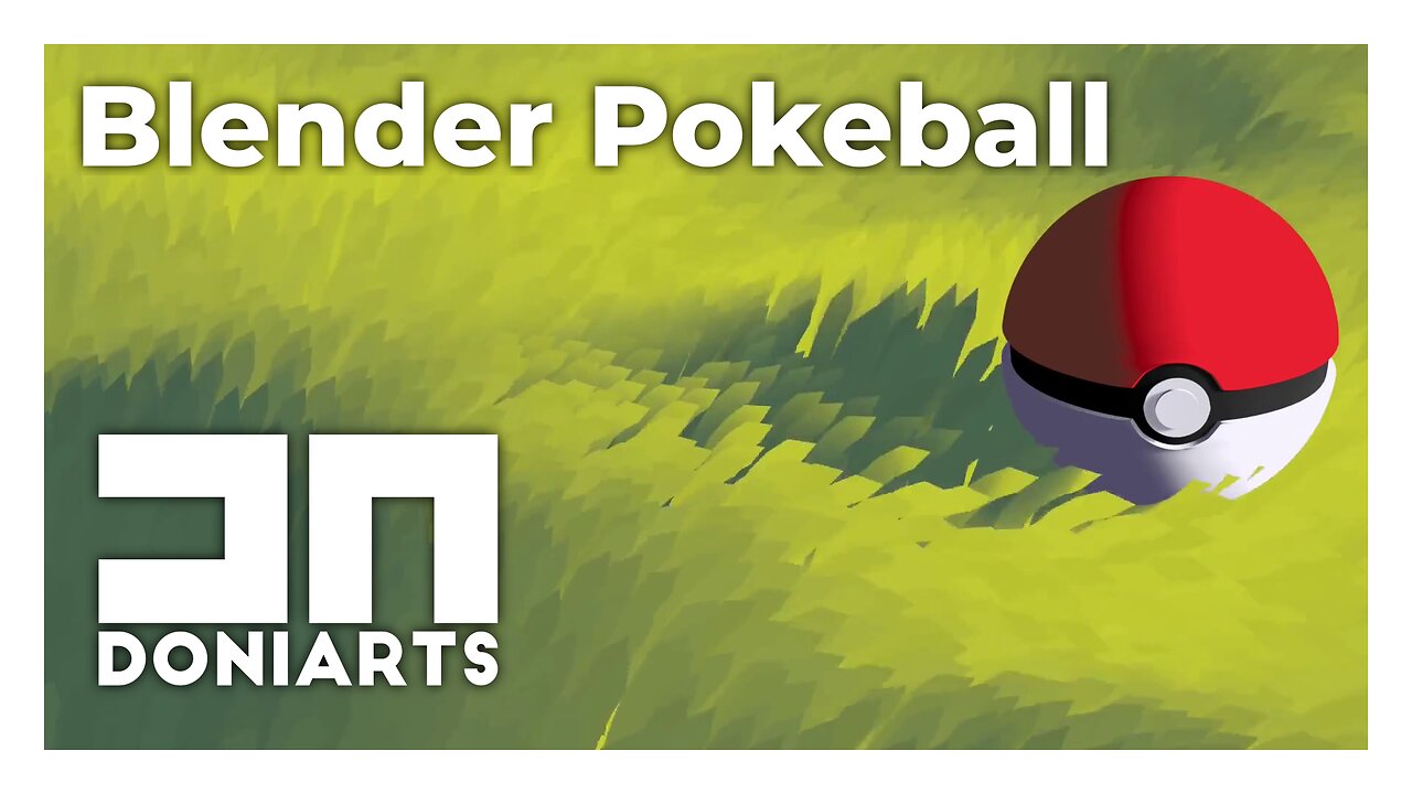 Blender Pokeball short Geometry Nodes Grass