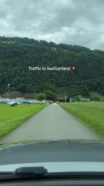 World's most unique traffic in Switzerland