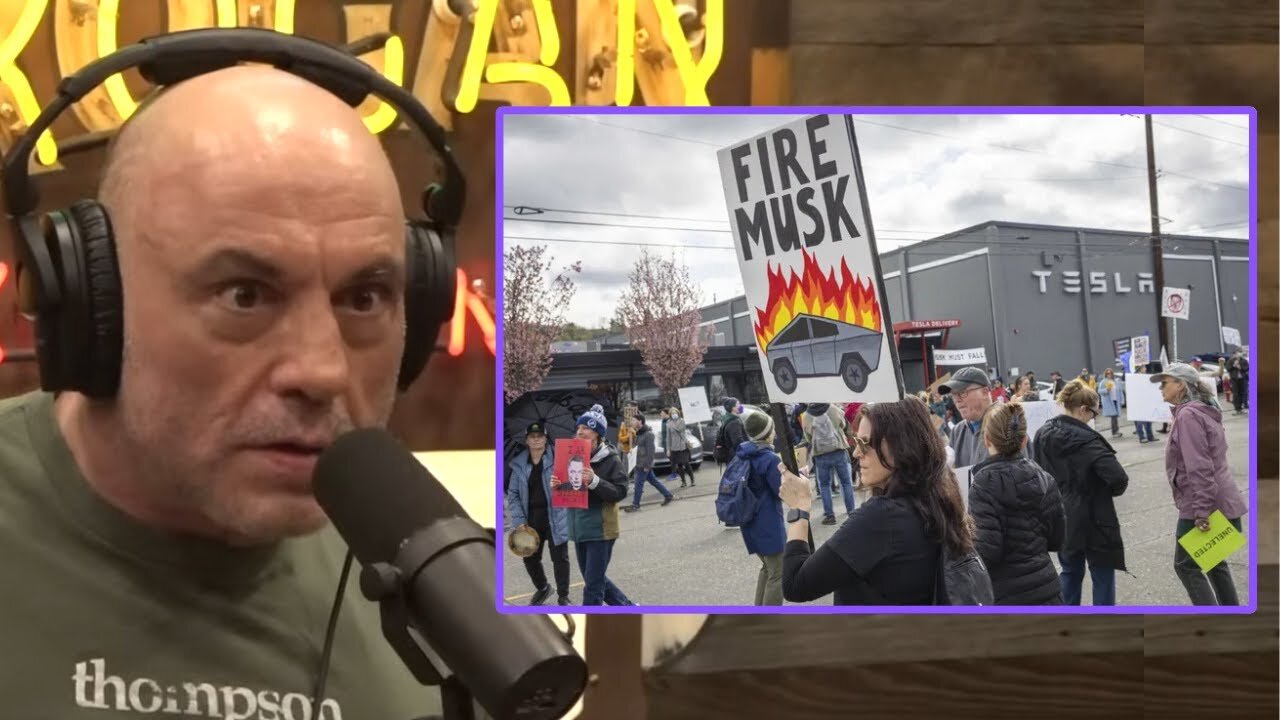 Joe Rogan Calls Out Democrats For Funding Tesla Protests