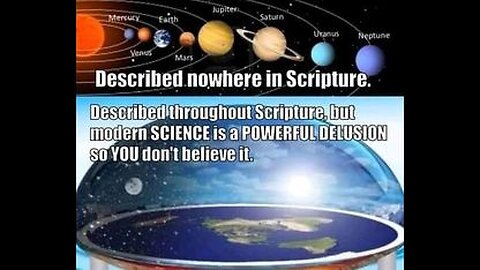 BIBLICAL EARTH 🆚 THE RETARDED SPINNING BALL WITH WATER ATTACHED THEORY