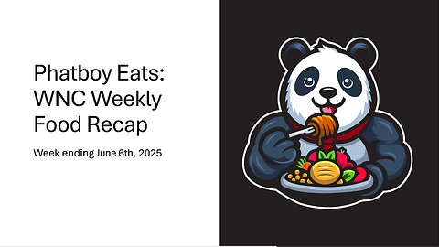 Phatboy Eats: Weekly Food Recap for WNC