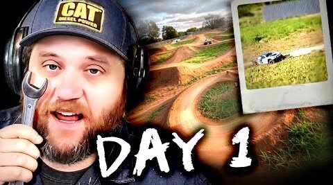 Building An EPIC Backyard RC Track For 1 8 and 1 10 Scale RC Cars Phase One!