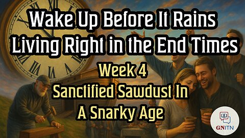 GNITN Wake Up Before It Rains: Living Right in the End Times week 4 - Sanctified Sawdust in a Snarky Age