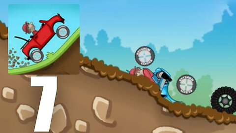 Hill Climb Racing Part 7: Bike Got Stuck In Tire + Crash (Android/iOS Gameplay Walkthrough)