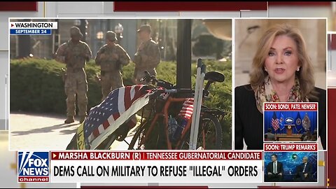 Sen Blackburn on Dems Telling Military To Refuse Trump's 'Illegal Orders': STAGE 4 TDS