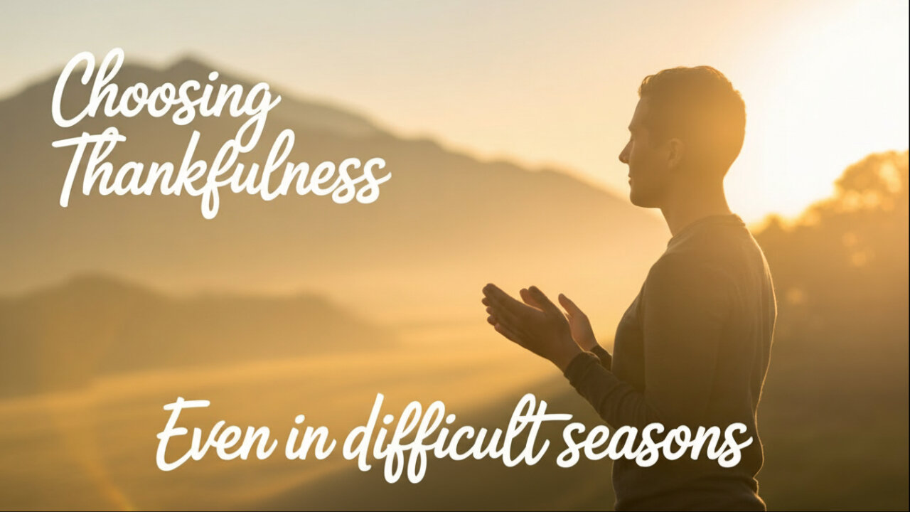 "Choosing Thankfulness Even in Difficult Seasons”