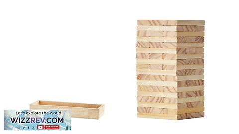 Tumbling Timber Toy 54 Blocks Tumble Tower Blocks Game Pine Wood Crate Review