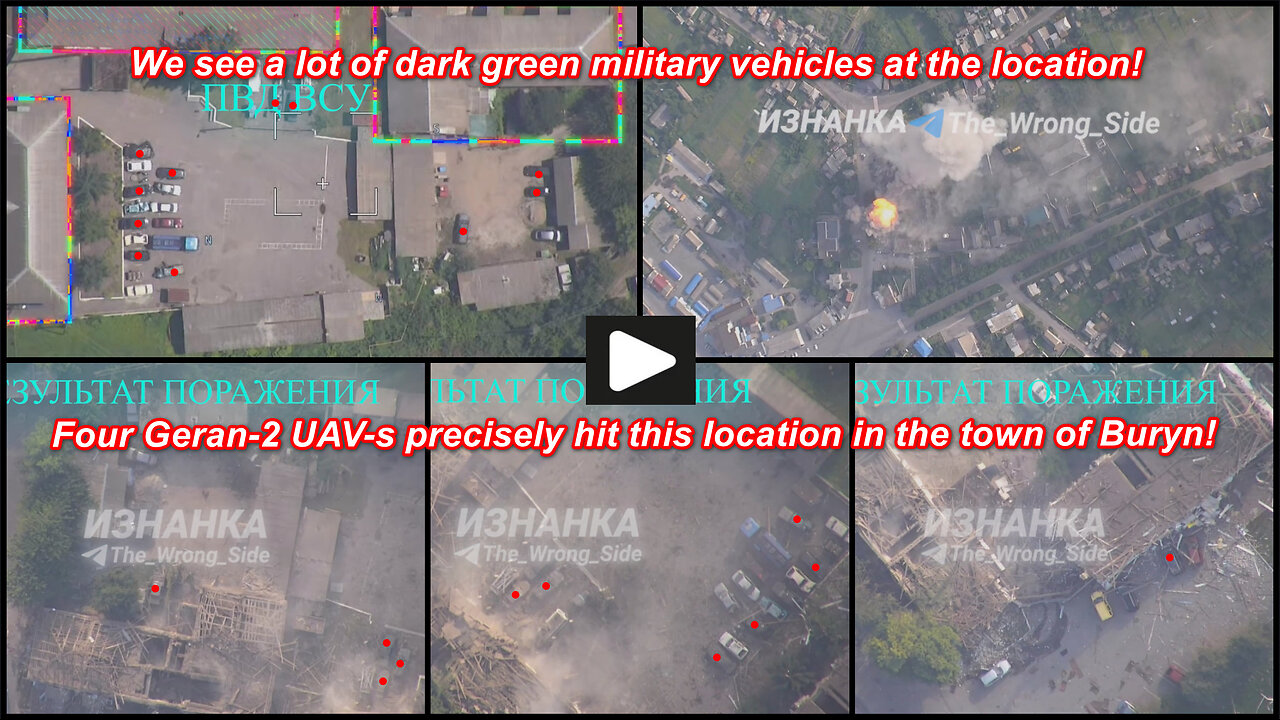 Sumy region: Russan Geran-2 UAV-s attack on the position of Ukrainian forces