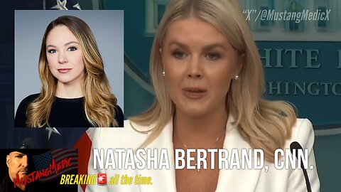 BREAKING NEWS🚨 Natasha Bertrand from CNN is completely 🔥torched by Karoline Leavitt!