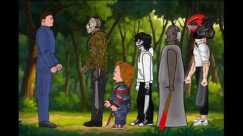 Michael vs Jason Voorhees, Chucky, Jeff the Killer, Chainsaw Man, Granny