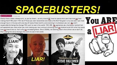 Liar SPACEBUSTERS aká Steve Falkoner: Non-Existent 'Virus' Murder By Mouth! (2021)