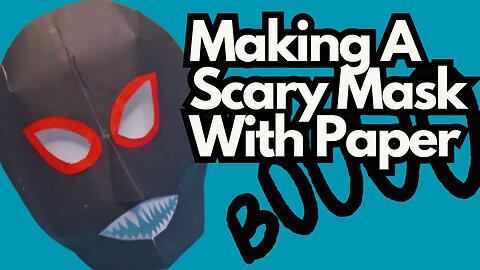How to Make a Scary Paper Mask for Halloween | DIY Spooky Halloween Mask Craft