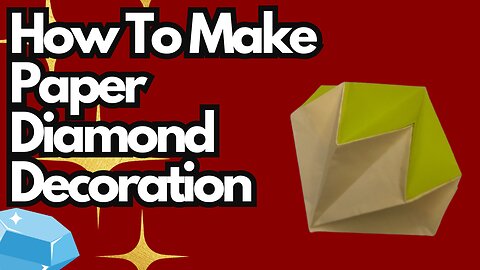 How to Make a Diamond Ornament with Paper | DIY Hanging Decoration Craft Tutorial