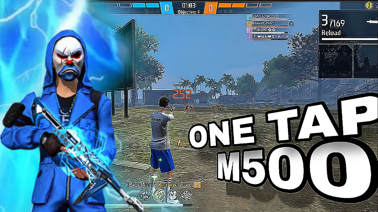 One Tap M500 Headshot King 👑 | Free Fire MAX