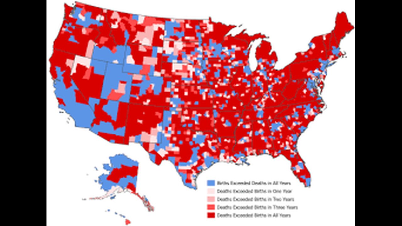 Deaths Exceeded Births in Nearly Half of U.S. Counties