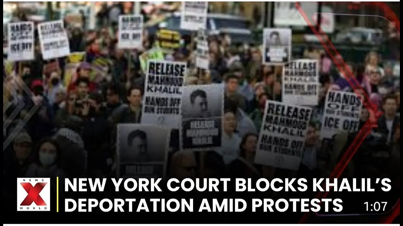Mahmoud Khalil’s Arrest Sparks Outrage, Deportation Temporarily Halted | Global News | NewsX World